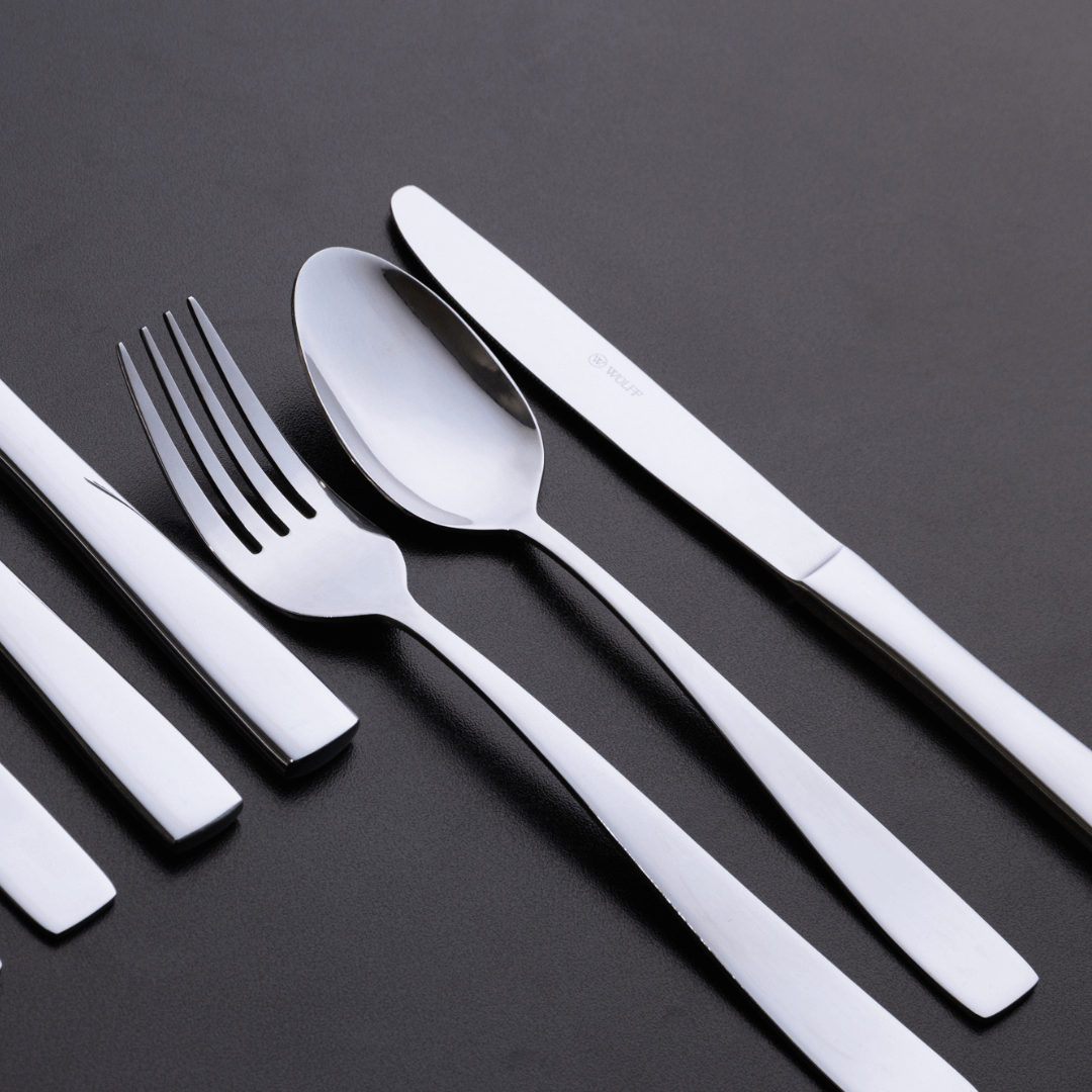 Jogo 12 Colheres Pisa para Café em Aço Inox