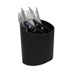 Conjunto para Pia de Cozinha Preto Escorredor Lixeira Dispenser Porta Talher 4 Peças