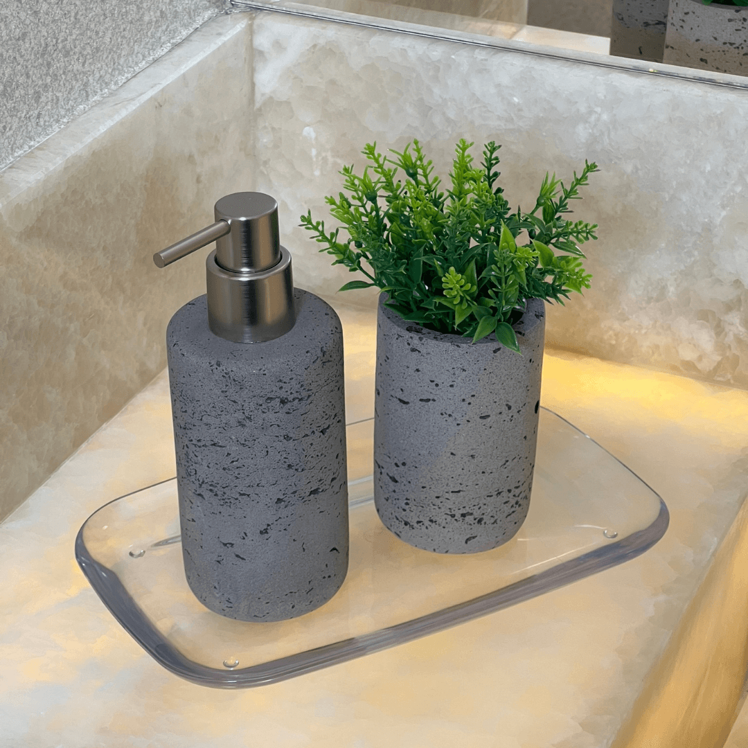 Copo Multiuso em Cimento Chumbo 11cm