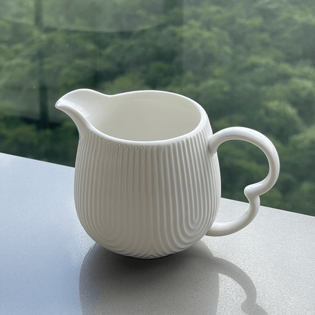 Cremeira de Cerâmica Oasis Branca 350ml