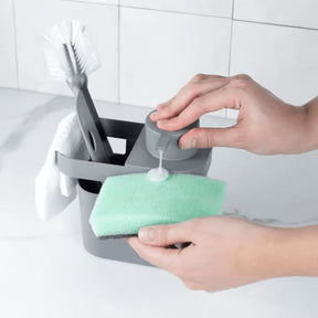 Dispenser de Detergente e Organizador Trium Chumbo 650ml