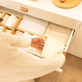 Divisória de Gavetas Ajustável Keep de Bambu 56cm