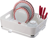 Escorredor De Louças Branco Com Bico Para Escorrer Água