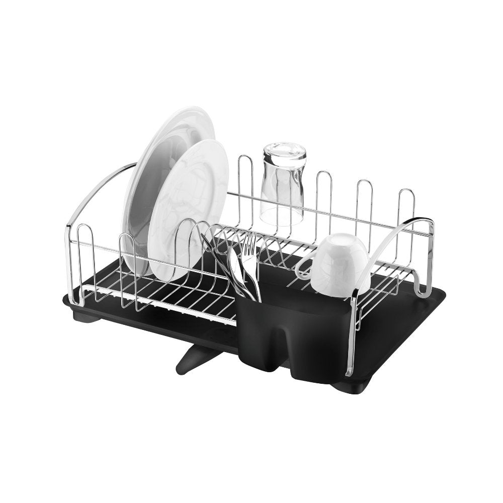 Escorredor De Louças Com Bandeja Cromado 10 Pratos 8 Copos