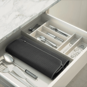 Escorredor de Louças com Tapete Udry Cinza