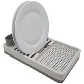 Escorredor de Louças Flat Cinza