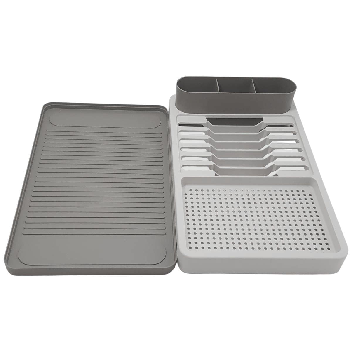 Escorredor de Louças Flat Cinza