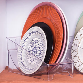 Escorredor de Pratos Transparente Capacidade 12 Pratos