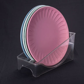 Escorredor de Pratos Transparente Capacidade 12 Pratos