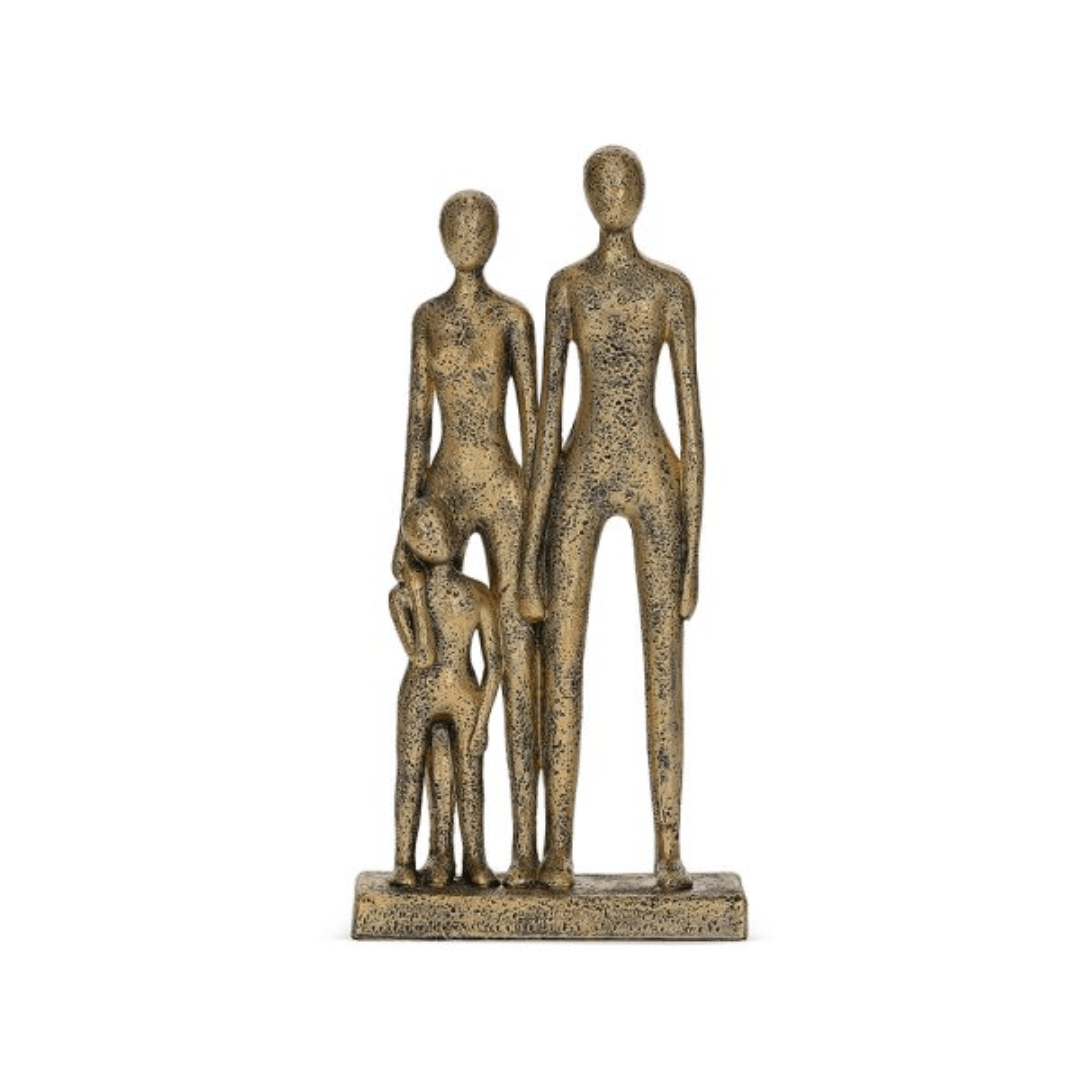 Escultura Familia em Polirresina 30cm