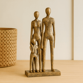 Escultura Familia em Polirresina 30cm