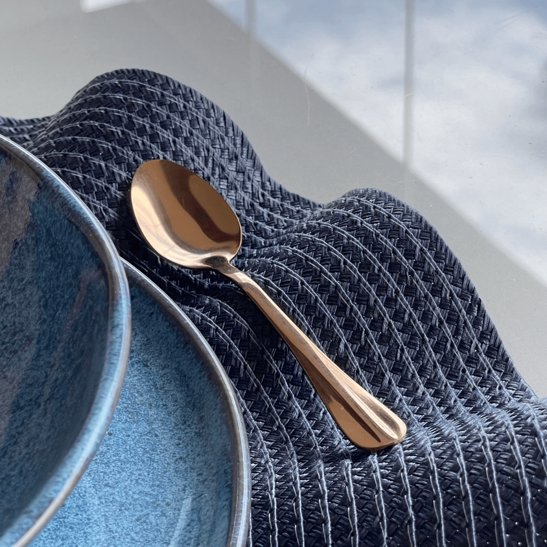 Faqueiro 24 Peças de Aço Inox Positano Rose Gold