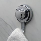 Gancho de Parede para Pendurar Multiuso Cromado com Ventosa - Fácil Instalação