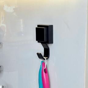 Gancho Multiuso com Ventosa Preto Fosco