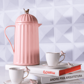 Garrafa Térmica de Plástico Bird Rosa 600ml