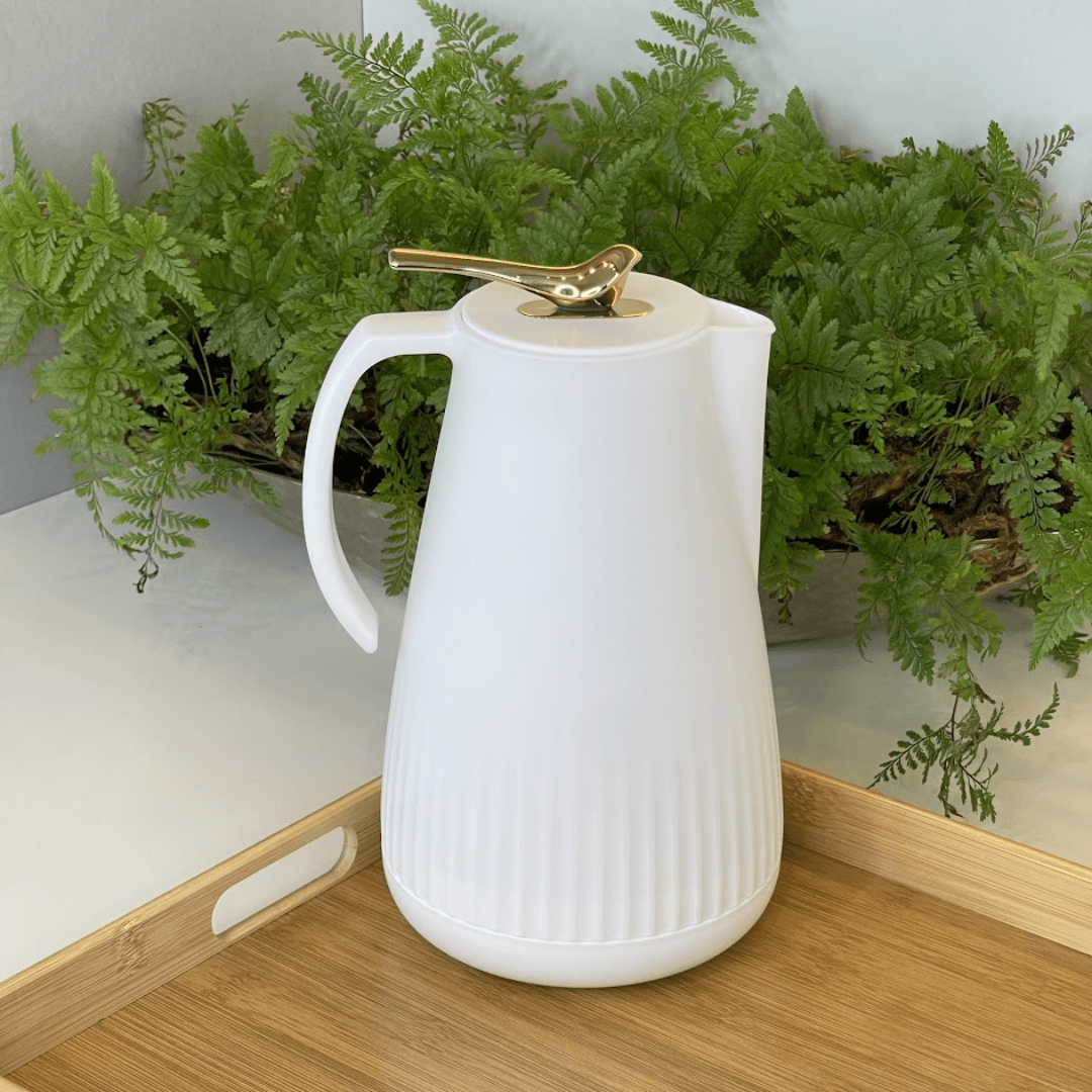 Garrafa Termica de Plástico New Bird Branca 1 Litro