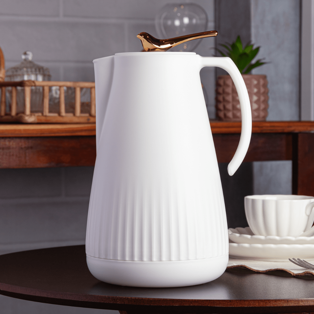 Garrafa Termica de Plástico New Bird Branca 1 Litro