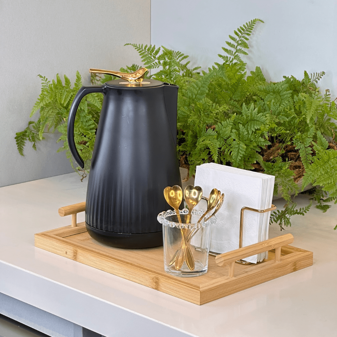 Garrafa Termica de Plástico New Bird Preta 1 Litro