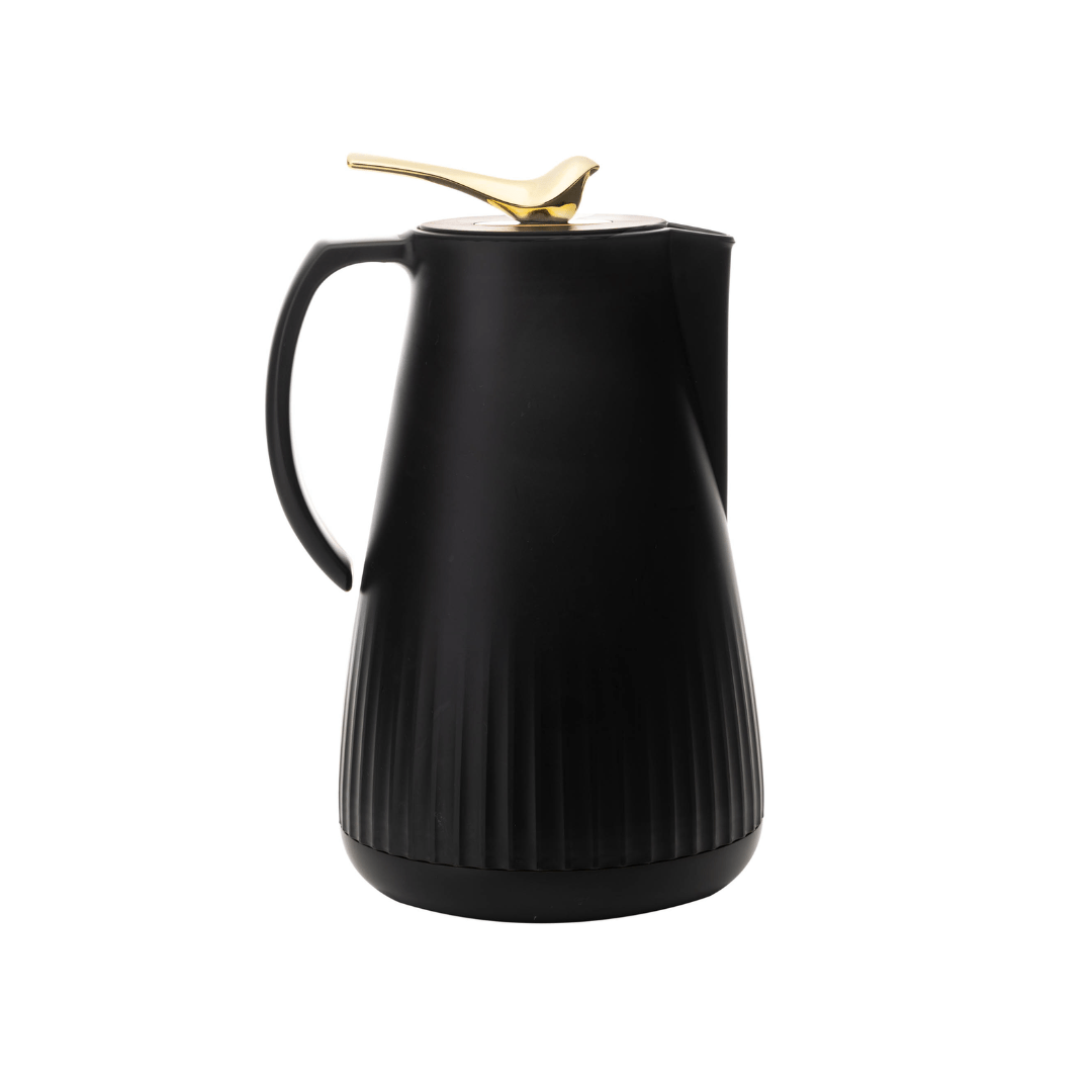 Garrafa Termica de Plástico New Bird Preta 1 Litro