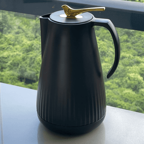 Garrafa Termica de Plástico New Bird Preta 1 Litro