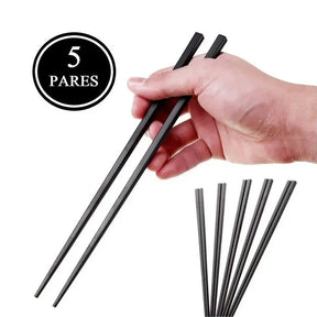 Hashi Preto 24cm 5 Pares
