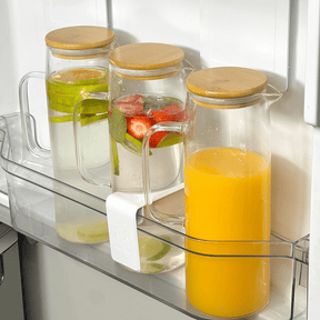 Jarra de Vidro com Tampa de Bambu Doppio 1,2L