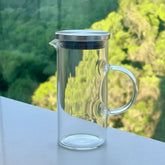 Jarra de Vidro Borossilicato Mirage com Tampa Inox 1 Litro