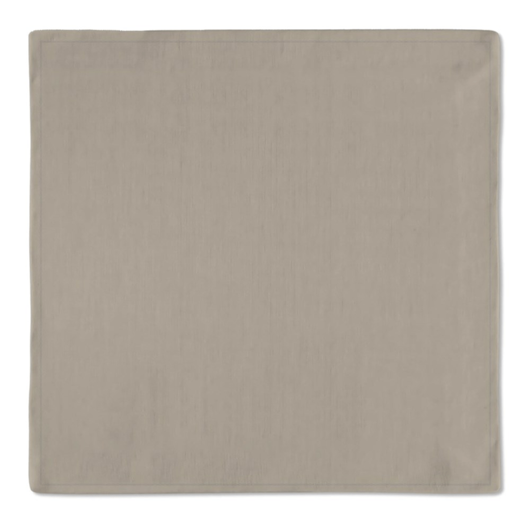 Jogo 2 Guardanapos Tricoline Liso Caqui 43cm