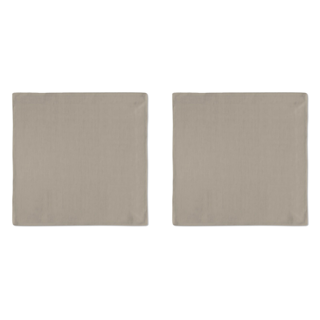 Jogo 2 Guardanapos Tricoline Liso Caqui 43cm
