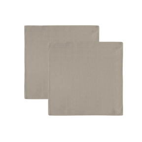 Jogo 2 Guardanapos Tricoline Liso Caqui 43cm