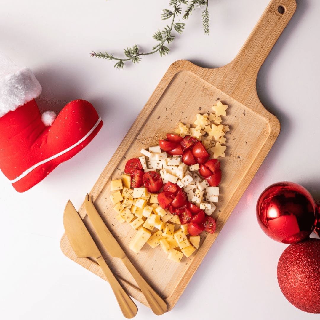 Jogo 4 Facas para Queijo Aço Inox Positano Dourado