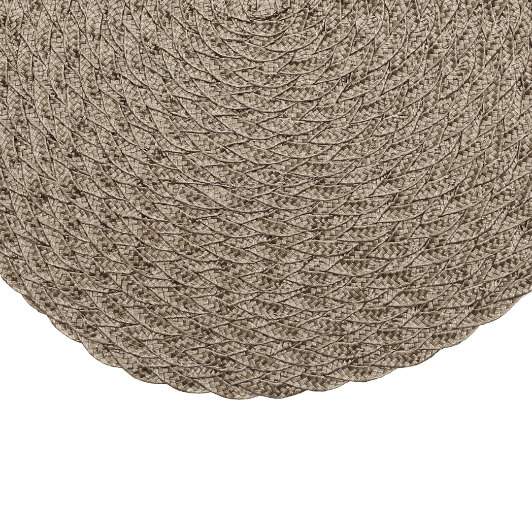 Jogo Americano Leaf Redondo Bege - 38 cm