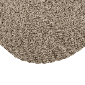 Jogo Americano Leaf Redondo Bege - 38 cm