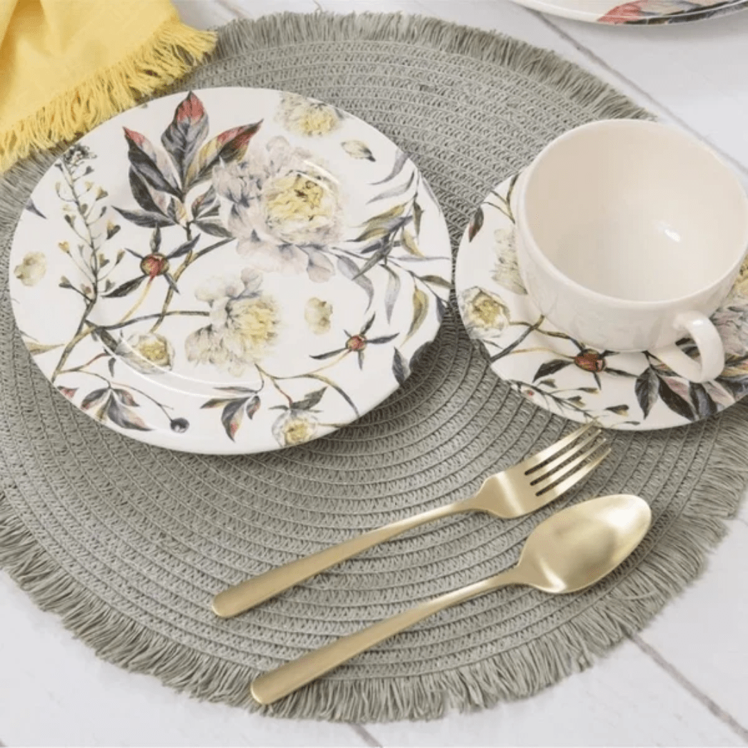 Jogo Americano Redondo Avulso Lana Salvia 38cm