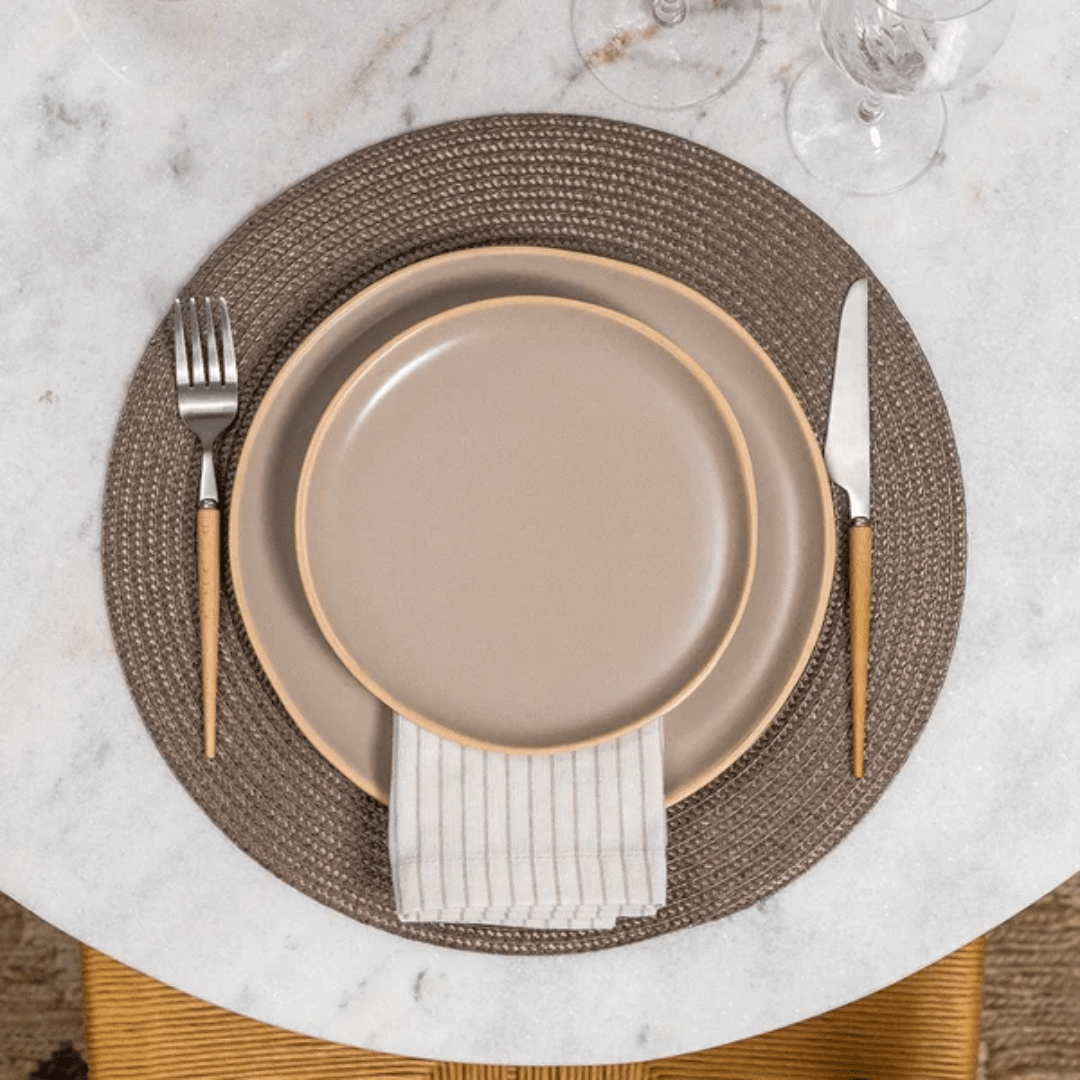 Jogo Americano Redondo Avulso Luna Mocca 38cm