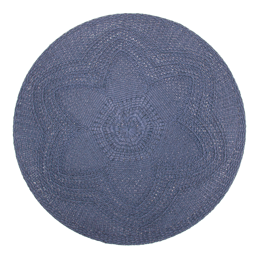 Jogo Americano Redondo Fiore Azul 38cm