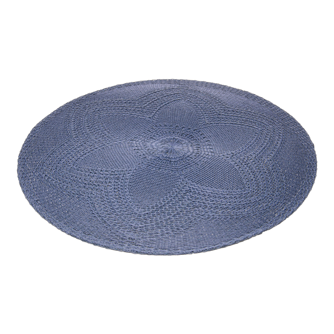 Jogo Americano Redondo Fiore Azul 38cm