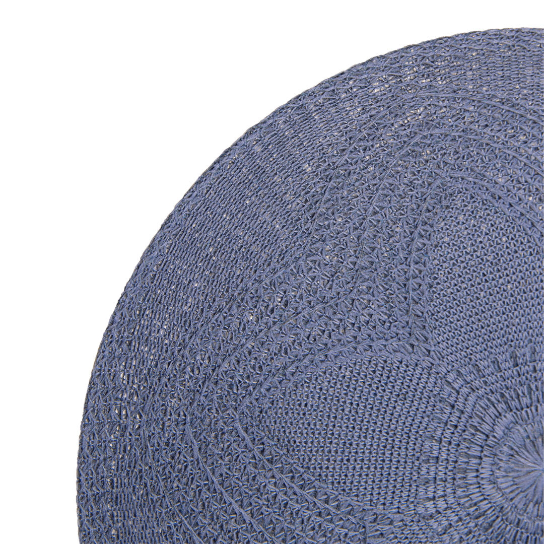 Jogo Americano Redondo Fiore Azul 38cm