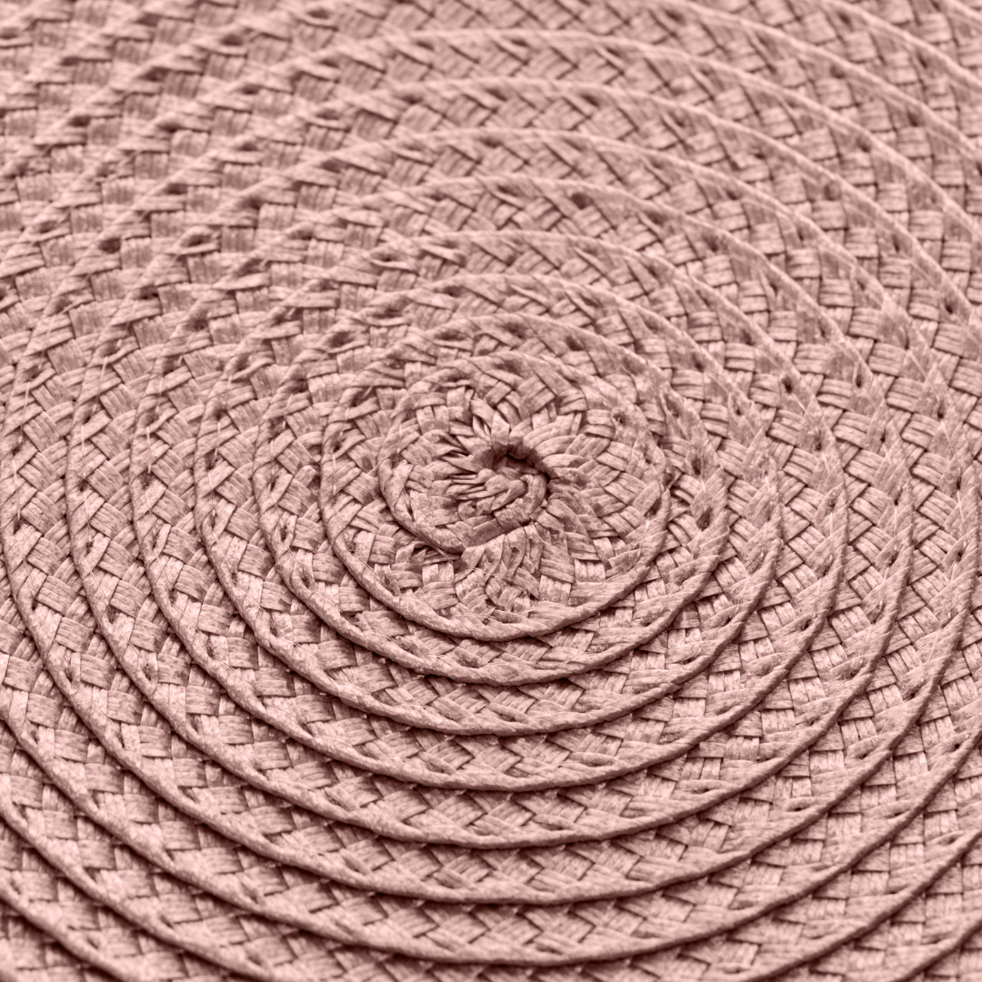 Jogo Americano Redondo Fresno Taupe 38cm