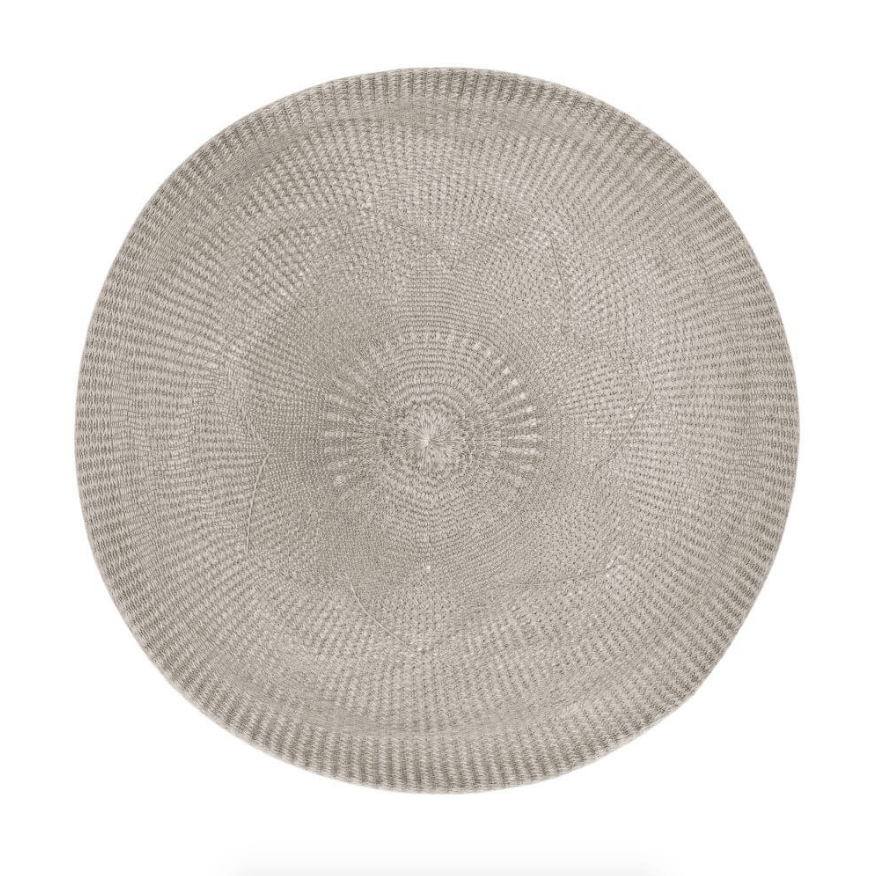 Jogo Americano Serenity Renda Cinza Cimento Queimado 38cm