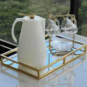 Jogo de 4 Xícaras de Café com Pires Golden Bird 80ml