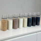 Kit 8 Potes Herméticos com Copo Medidor 2,5 Litros