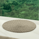 Jogo Americano Leaf Redondo Bege - 38 cm