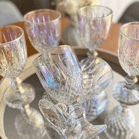 Kit 6 Taças de Vidro para Água Greek Rainbow Furta-Cor 320ml