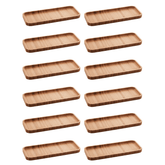 Kit 12 Bandejas de Bambu Hire 28cm