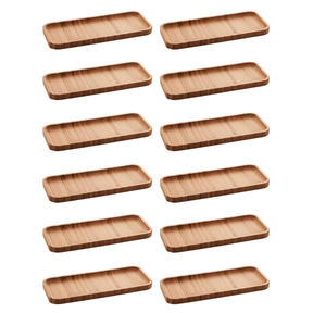 Kit 12 Bandejas de Bambu Hire 28cm