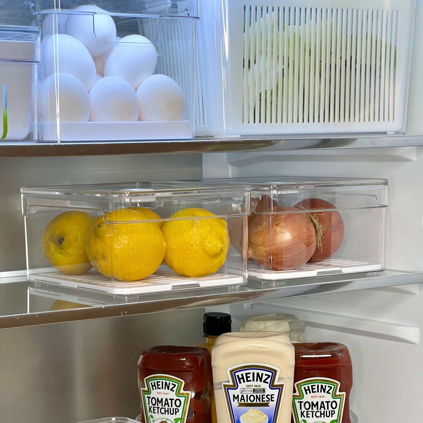 Kit 2 Organizadores Clear Fresh 2,2 Litros