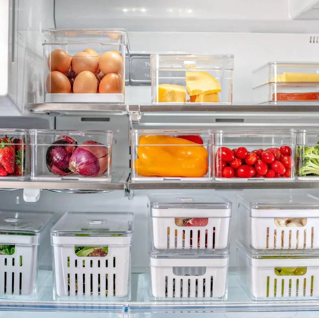 Kit 2 Organizadores Clear Fresh com Cesto 5 Litros