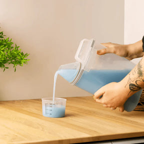 Kit 5 Potes Herméticos com Copo Medidor 2,5 Litros