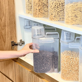 Kit 5 Potes Herméticos com Copo Medidor 2,5 Litros